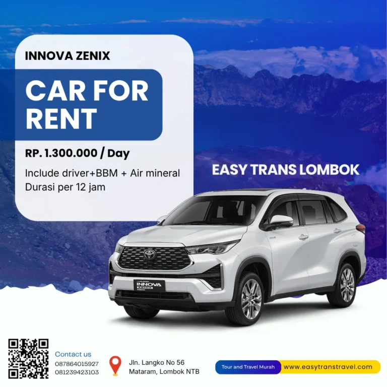 SEWA MOBIL LOMBOK - INNOVA ZENIX